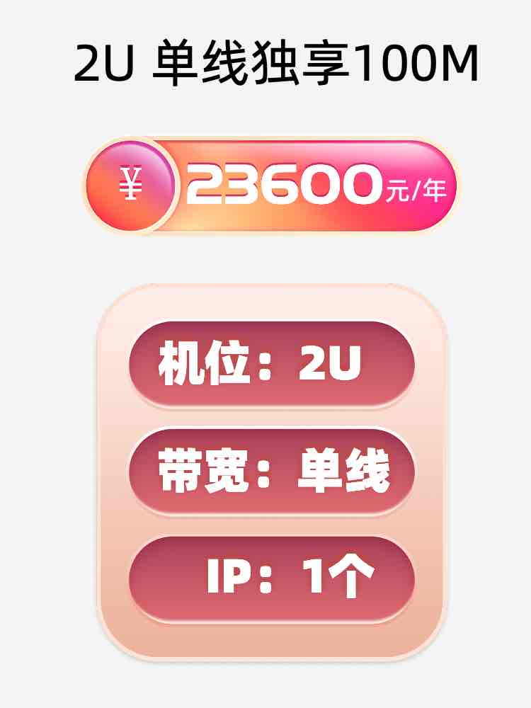 东营单线100M服务器托管价格
