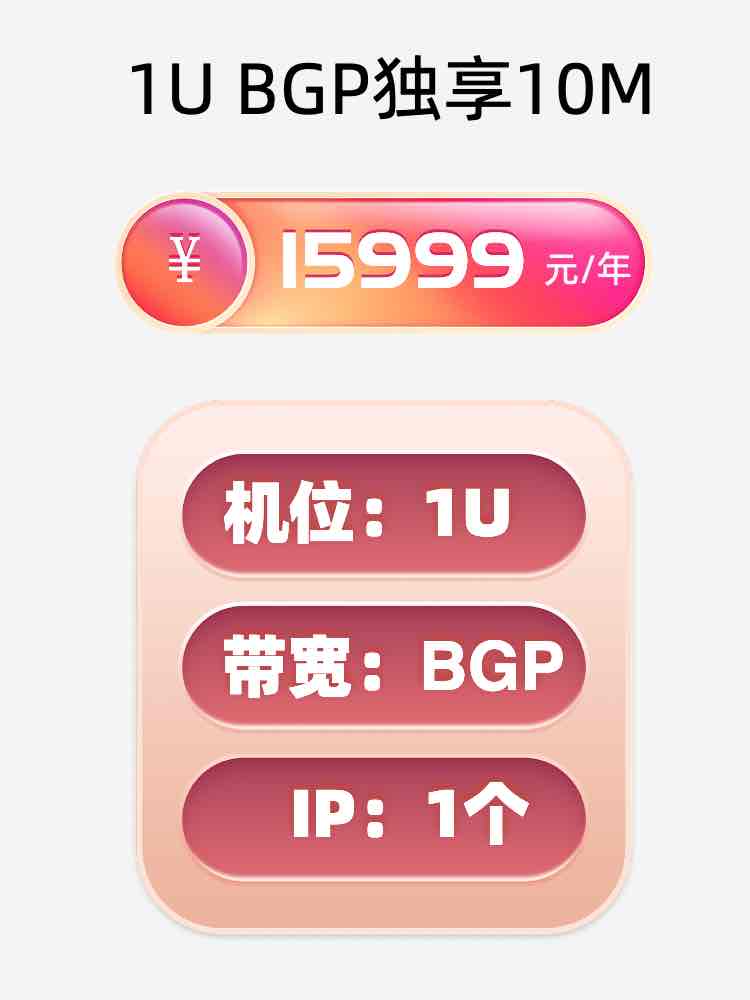 东营BGP独享服务器托管价格