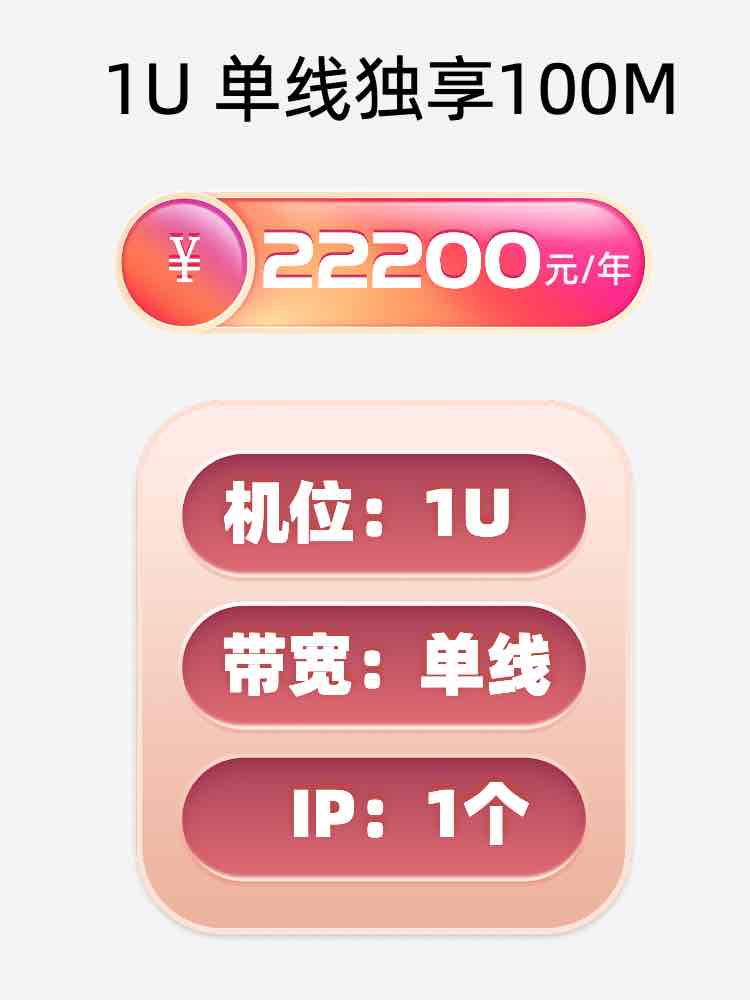 东营单线100M服务器托管价格